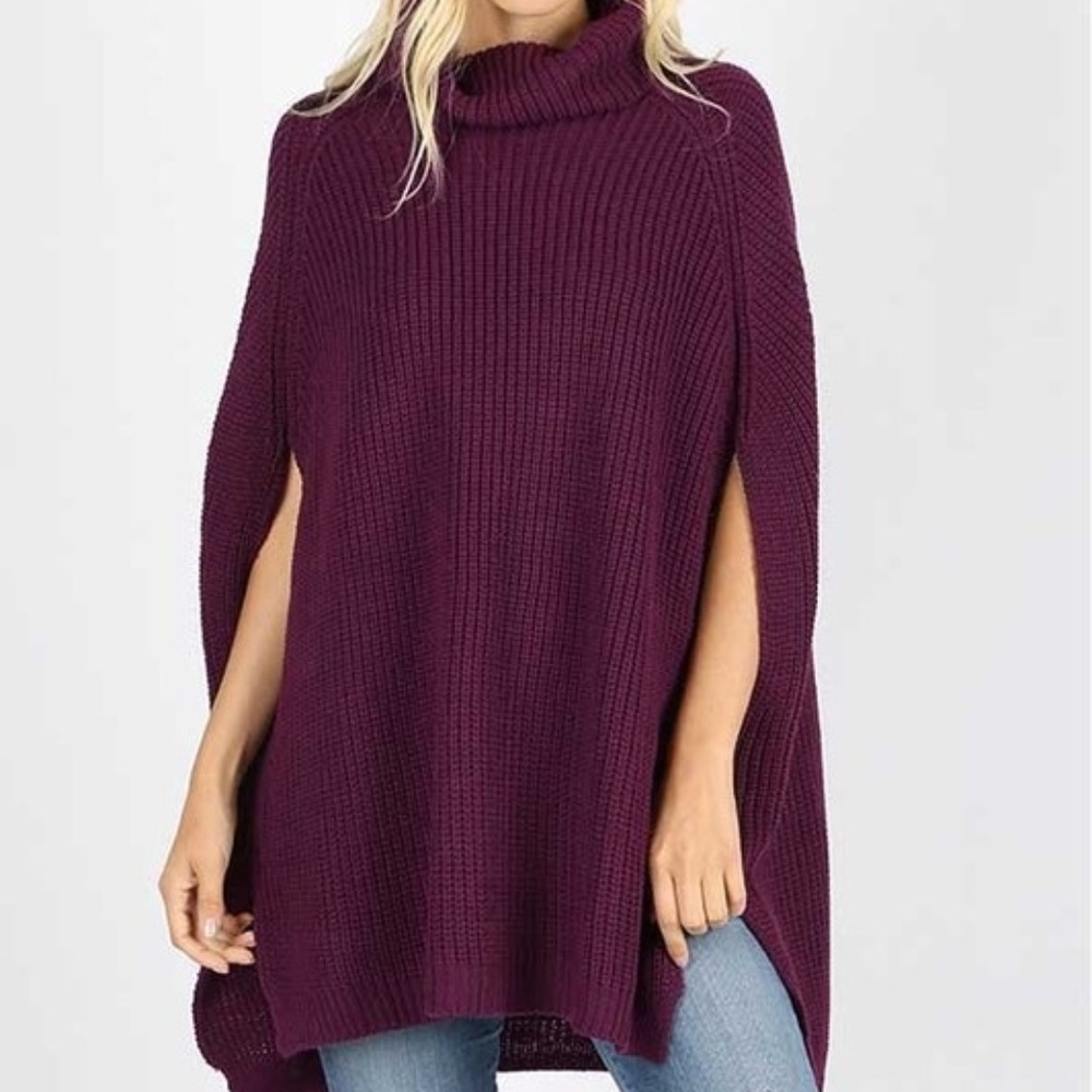 Poncho Style Sweater